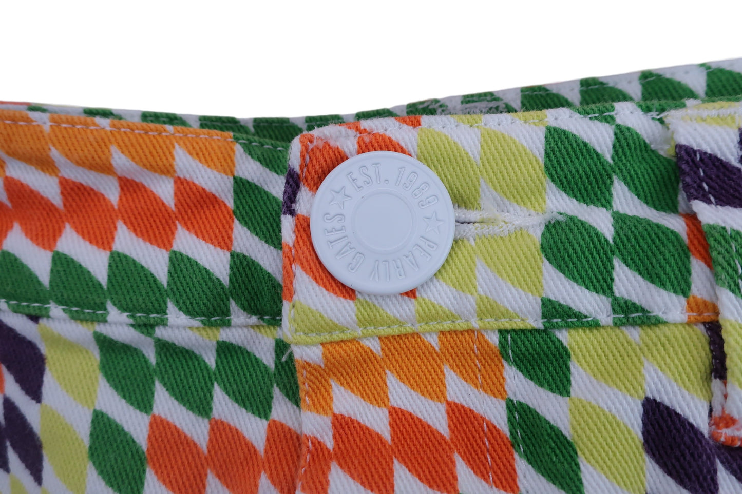 【美品】PEARLY GATES(パーリーゲイツ) スカート 緑系総柄カラフル レディース 1 055-134520 ゴルフウェア 2305-0046 中古