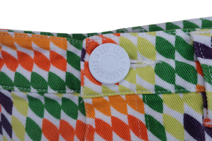 【美品】PEARLY GATES(パーリーゲイツ) スカート 緑系総柄カラフル レディース 1 055-134520 ゴルフウェア 2305-0046 中古