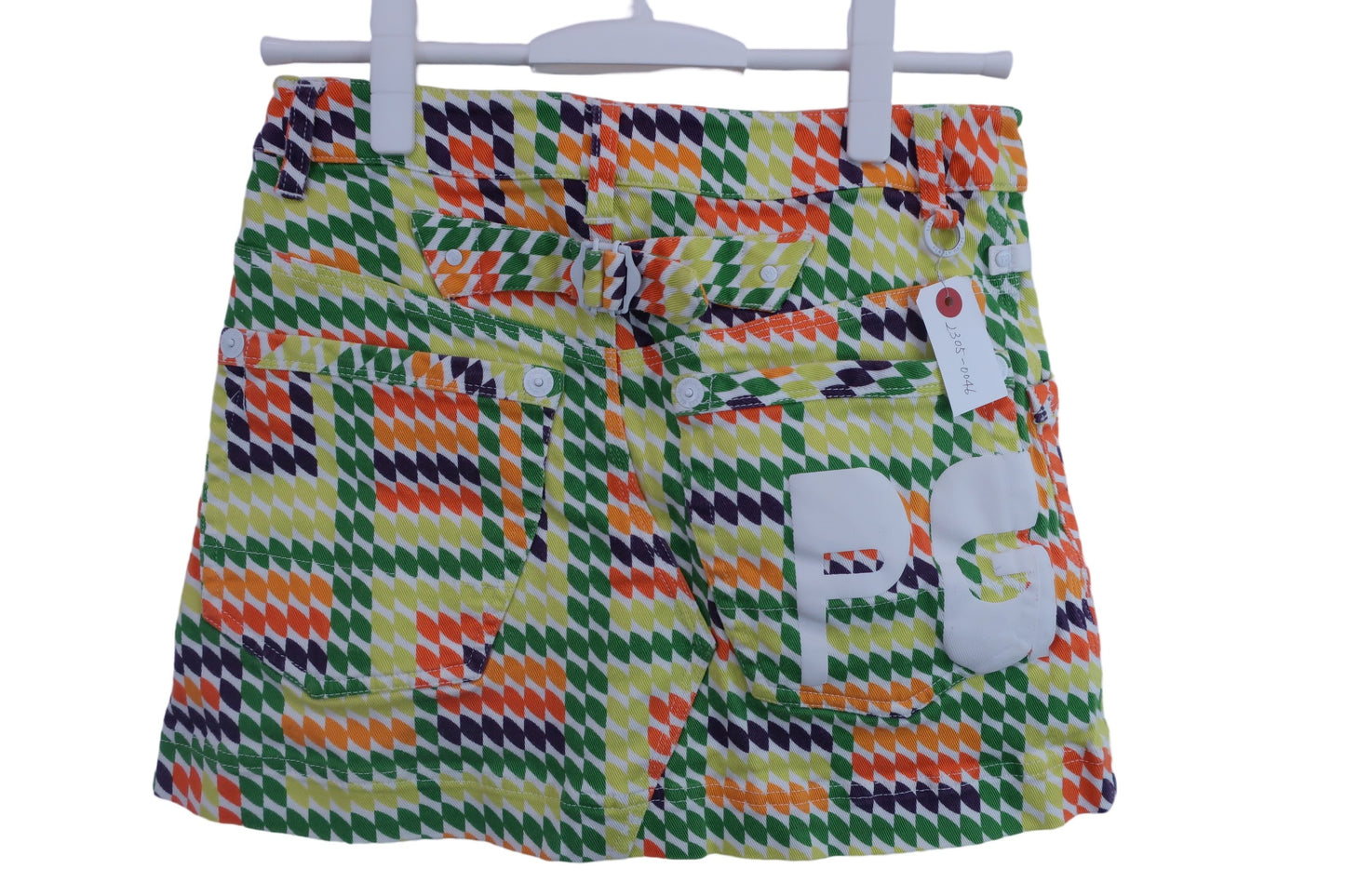 【美品】PEARLY GATES(パーリーゲイツ) スカート 緑系総柄カラフル レディース 1 055-134520 ゴルフウェア 2305-0046 中古