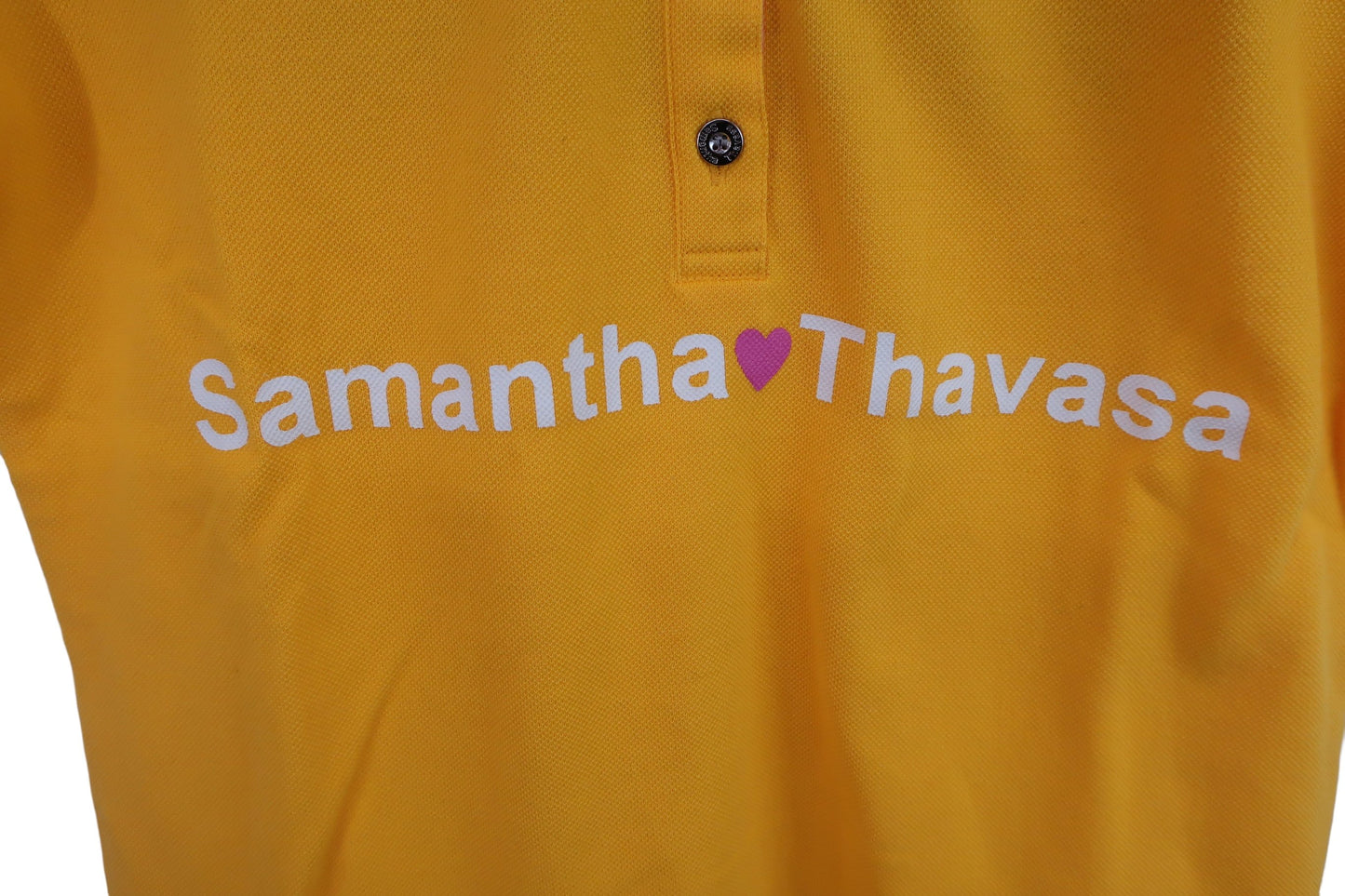【美品】Samantha Thavasa(サマンサタバサ) ポロシャツ 黄色 レディース S ゴルフウェア 2305-0103 中古