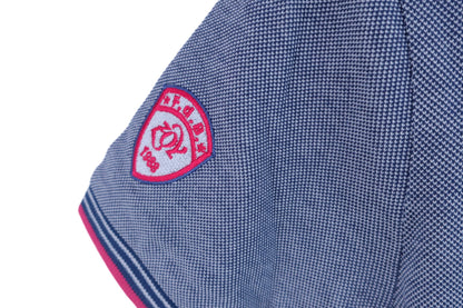 【未使用品】ZOY(ゾーイ) ポロシャツ グレー赤 レディース 36 ゴルフウェア 2305-0207 新品