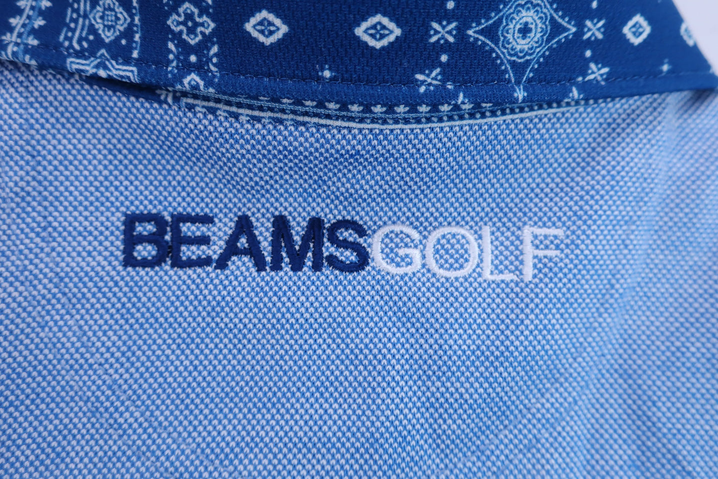 BEAMS GOLF(ビームスゴルフ) ノースリーブポロシャツ 青 レディース S A