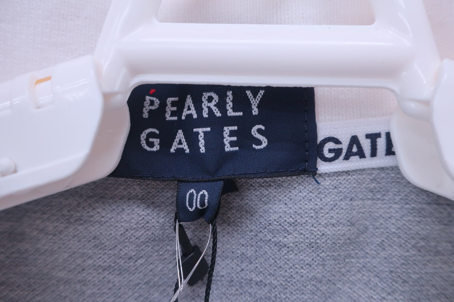 PEARLY GATES(パーリーゲイツ) ノースリーブポロシャツ 白グレーボーダー レディース 0 055-9160310 N