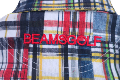 BEAMS GOLF(ビームスゴルフ) ポロシャツ カラフルチェック レディース S N