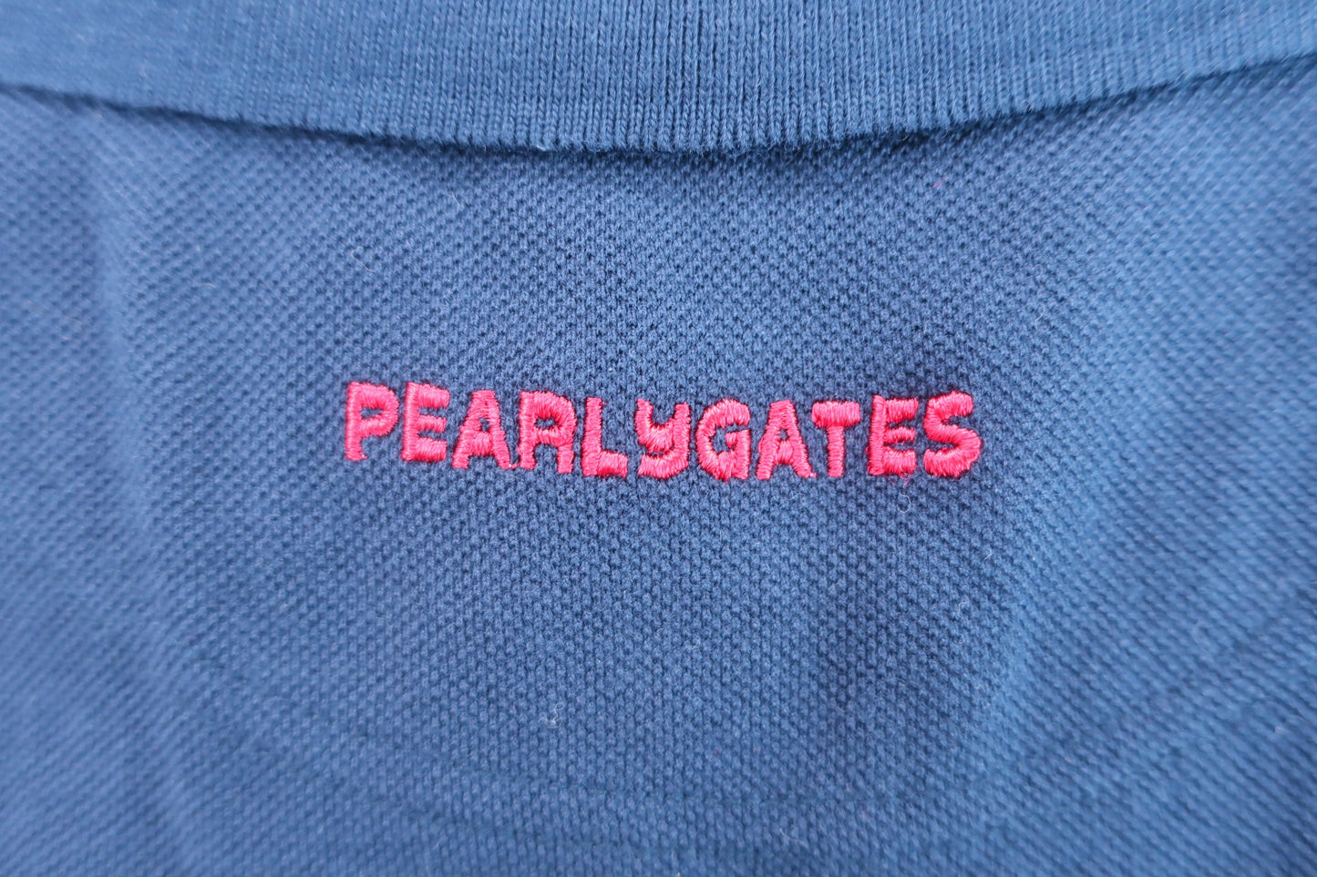 PEARLY GATES(パーリーゲイツ) ノースリーブポロシャツ 紺 レディース 0 B