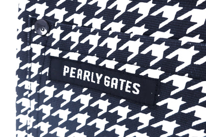 PEARLY GATES(パーリーゲイツ) パンツ 白黒千鳥柄 レディース 0 S