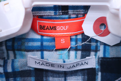 BEAMS GOLF(ビームスゴルフ) ポロシャツ 青系チェック レディース S A