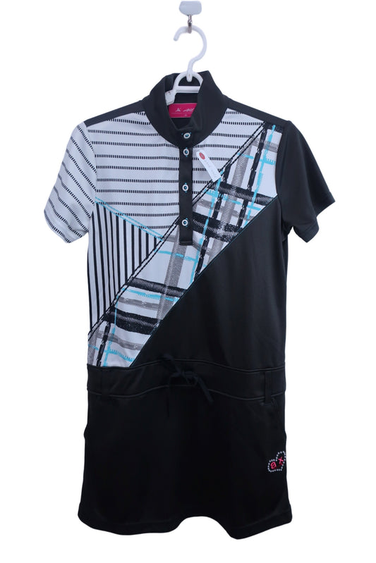 【美品】AXEL(アクセル) ワンピース 白黒 レディース M ゴルフウェア 2306-0013 中古