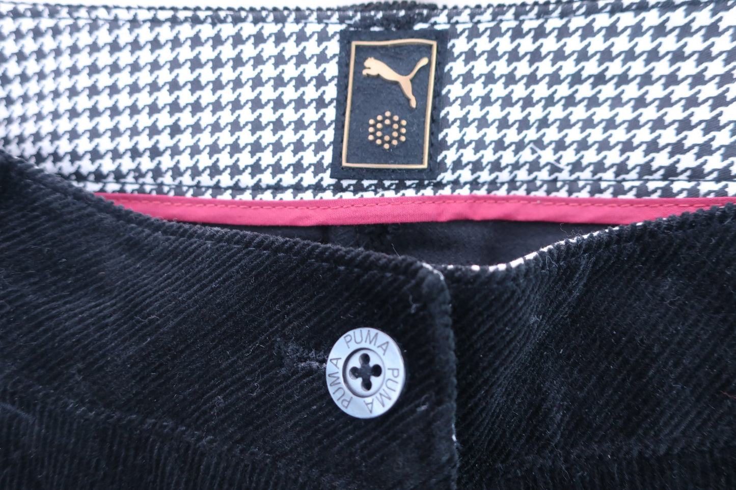 PUMA GOLF(プーマゴルフ) コーデュロイパンツ 黒 レディース M B