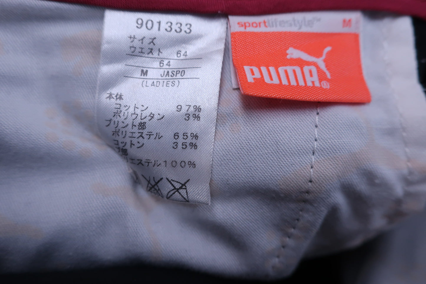 PUMA GOLF(プーマゴルフ) コーデュロイパンツ 黒 レディース M B