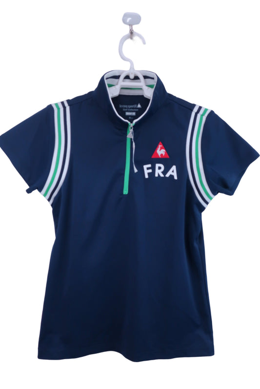 le coq sportif(ルコックスポルティフ) ハーフジップシャツ 紺 レディース M A