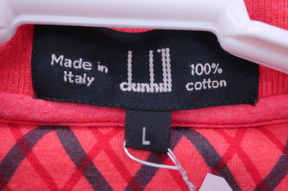 dunhill sport(ダンヒルスポーツ) ポロシャツ 赤格子柄 メンズ L B
