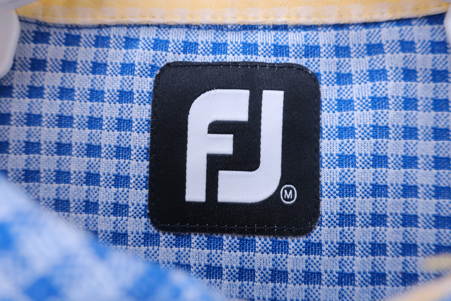 FOOTJOY(フットジョイ) ポロシャツ 青白チェック メンズ M A