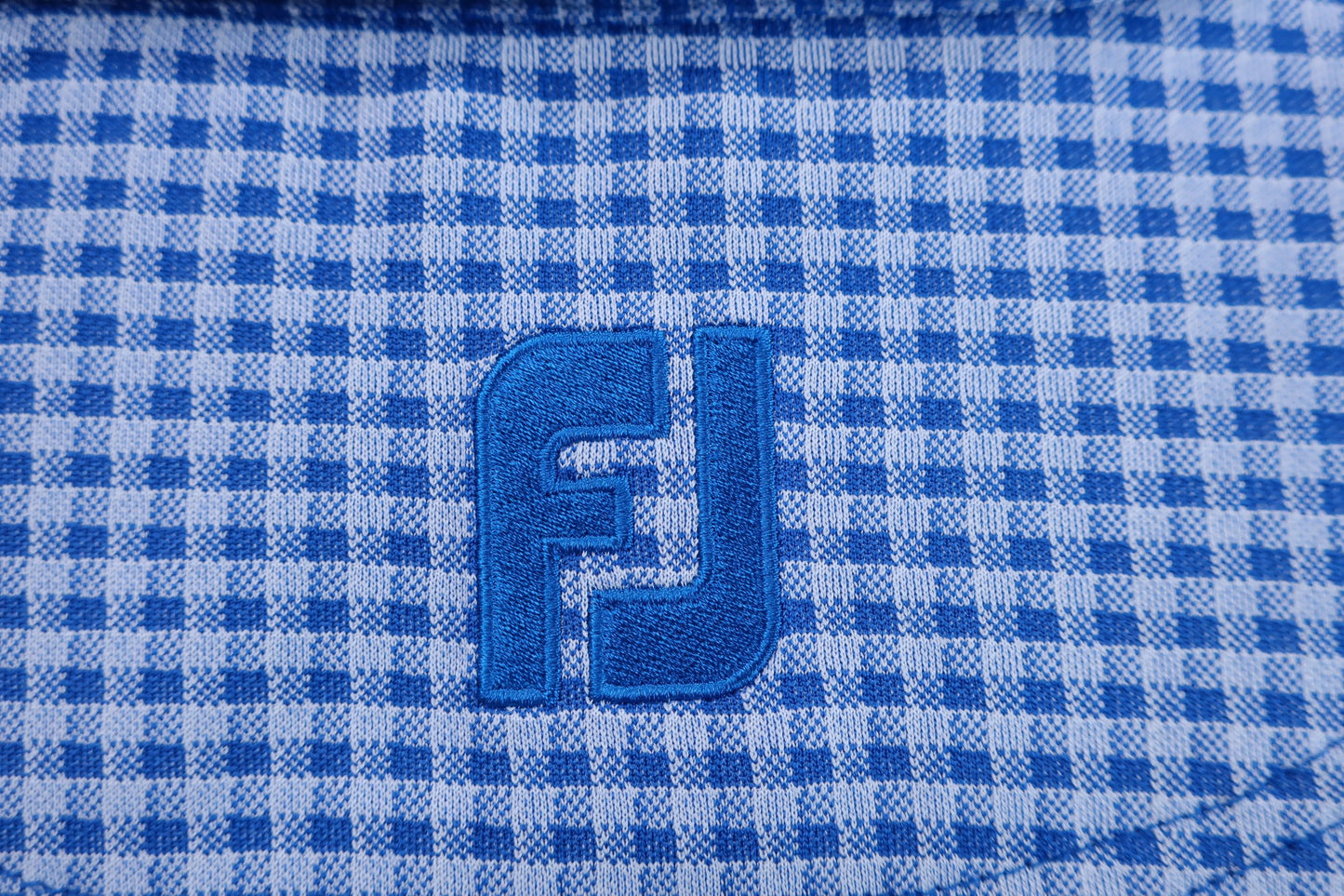 FOOTJOY(フットジョイ) ポロシャツ 青白チェック メンズ M A