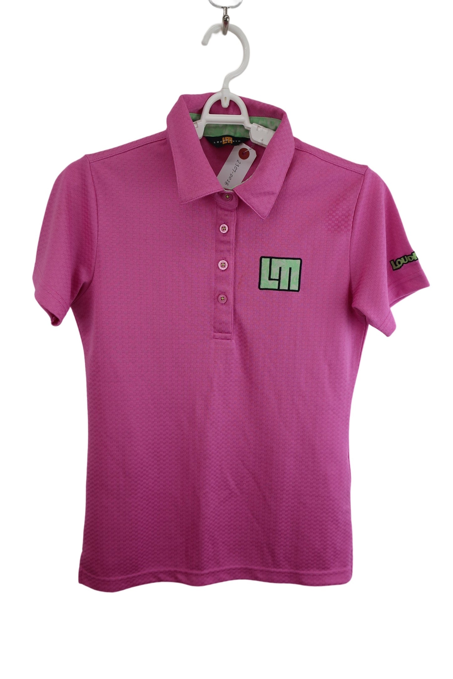 【美品】LOUDMOUTH(ラウドマウス) ポロシャツ ピンク レディース M ゴルフウェア 2307-0028 中古