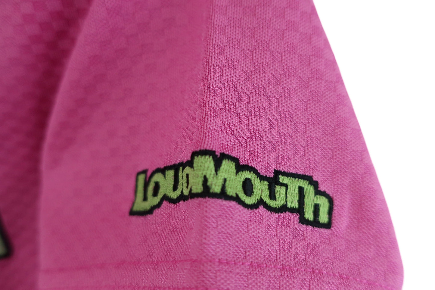 【美品】LOUDMOUTH(ラウドマウス) ポロシャツ ピンク レディース M ゴルフウェア 2307-0028 中古