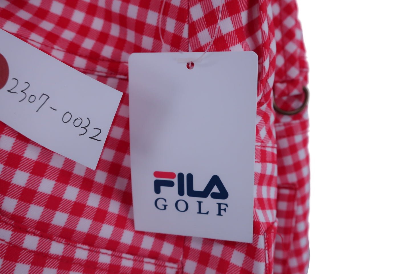 FILA GOLF(フィラゴルフ) ショートパンツ 赤白チェック レディース S N