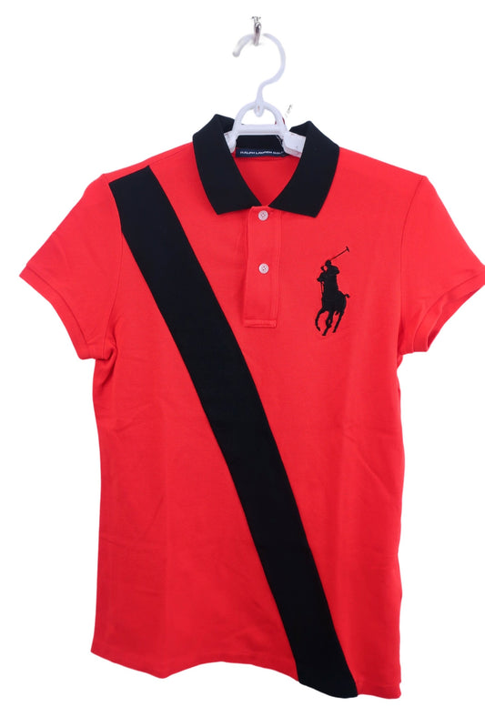 【美品】RALPH LAUREN GOLF(ラルフローレンゴルフ) ポロシャツ 赤 レディース M ゴルフウェア 2307-0085 中古
