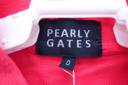 【美品】PEARLY GATES(パーリーゲイツ) ポロシャツ サーモンピンク レディース 0 055-0160497 ゴルフウェア 2307-0098 中古