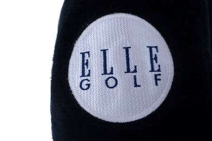 ELLE GOLF(エルゴルフ) ヘッドカバー 黒 1W /3W用 ドライバー用 FW用 フェアウェイウッド用 A