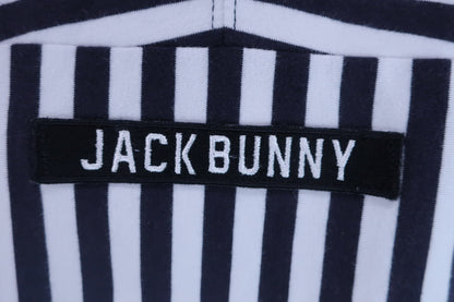 Jack Bunny(ジャックバニー) ポロシャツ 白紺ストライプ レディース 1 263-7160422 A