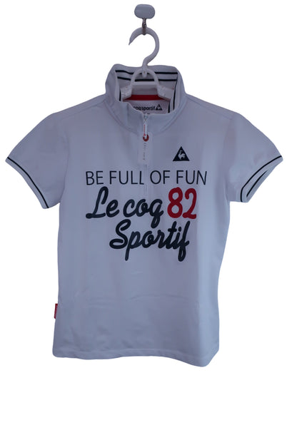 le coq sportif(ルコックスポルティフ) ハーフジップアップシャツ 白 レディース M QGL2558 A