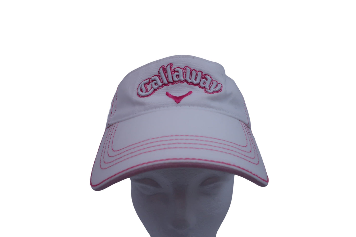 Callaway(キャロウェイ) サンバイザー 白ピンク レディース フリーサイズ B