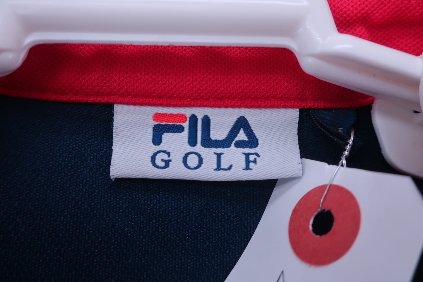 【美品】FILA GOLF(フィラゴルフ) ポロシャツ 紺 レディース M ゴルフウェア 2311-0137 中古
