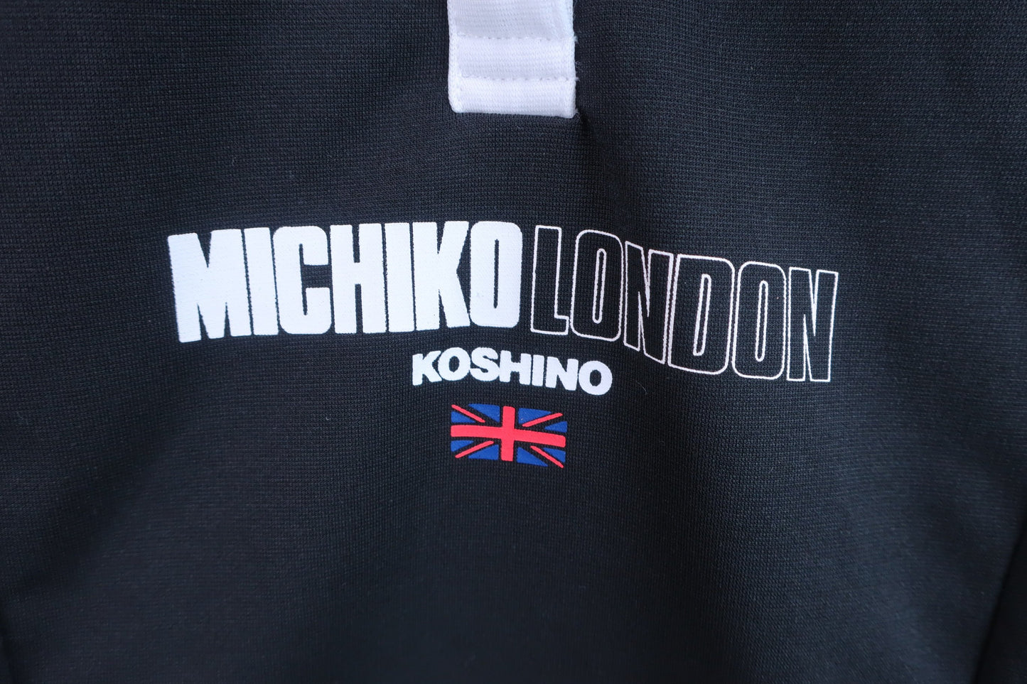 MICHIKOLONDON ノースリーブポロシャツ 黒 レディース S A