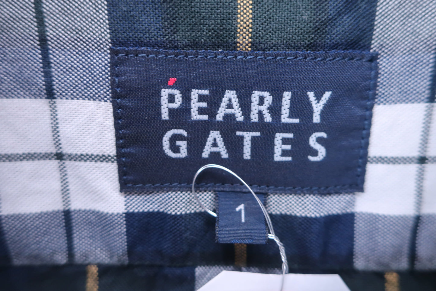 PEARLY GATES(パーリーゲイツ) 長袖ポロシャツ 緑白黄色チェック レディース 1 055-210036 A