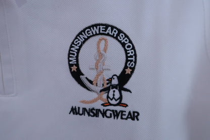 【美品】Munsingwear(マンシングウェア) ポロシャツ 白 レディース M ゴルフウェア 2311-0351 中古