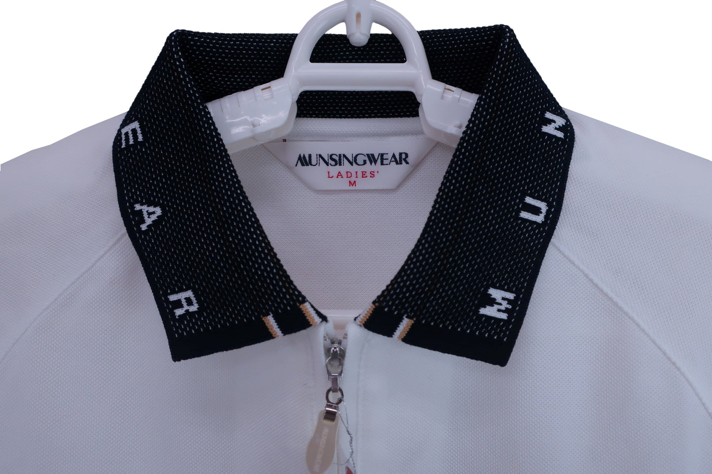 【美品】Munsingwear(マンシングウェア) ポロシャツ 白 レディース M ゴルフウェア 2311-0351 中古