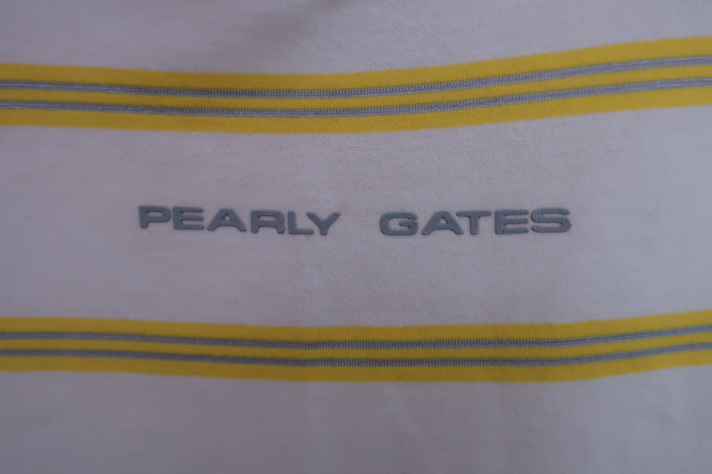 PEARLY GATES(パーリーゲイツ) 半袖ハイネックシャツ 白黄色 レディース 0 055-167082 A