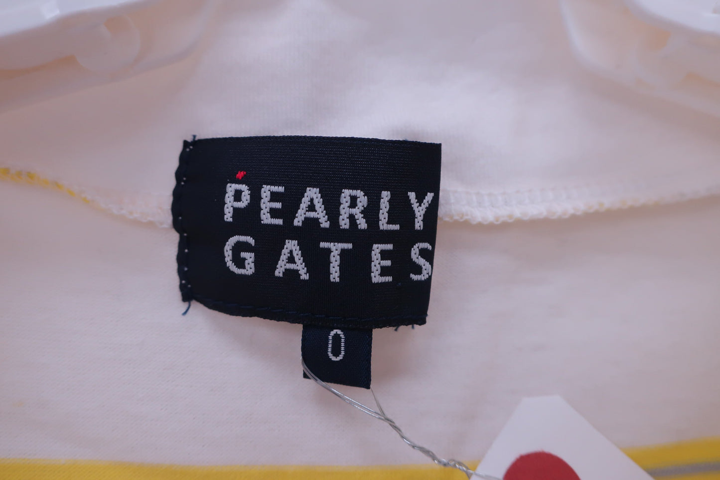 PEARLY GATES(パーリーゲイツ) 半袖ハイネックシャツ 白黄色 レディース 0 055-167082 A