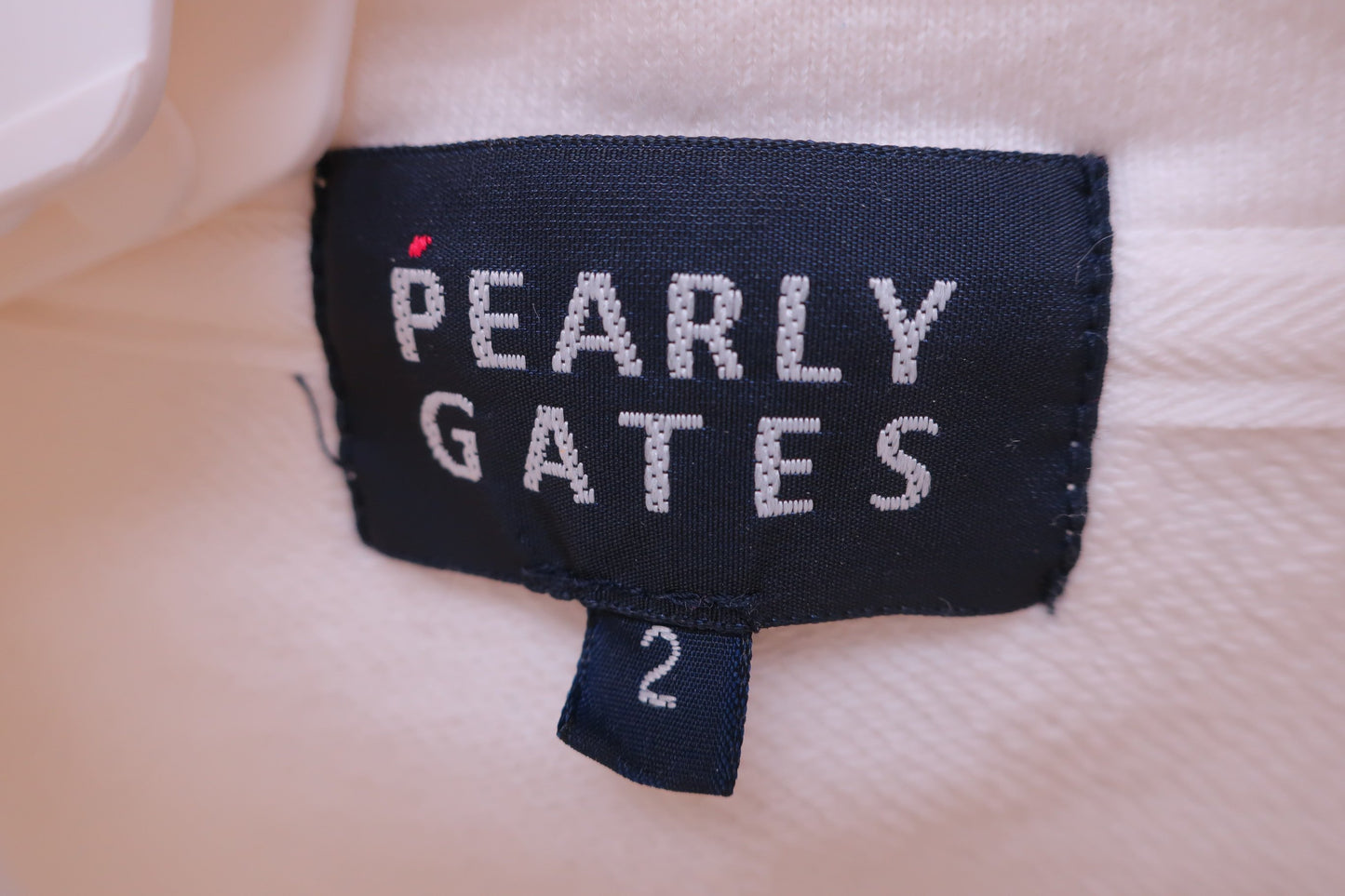 PEARLY GATES(パーリーゲイツ) ハーフジップアップトレーナー 白 レディース 2 055-182331 B