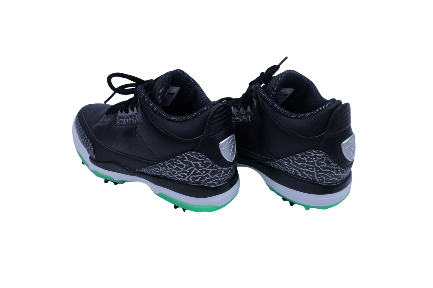 NIKE GOLF(ナイキゴルフ) エアジョーダン3 レトロ "ブラック グリーン グロー 黒 メンズ 27.0cm "Black Green Glow" N