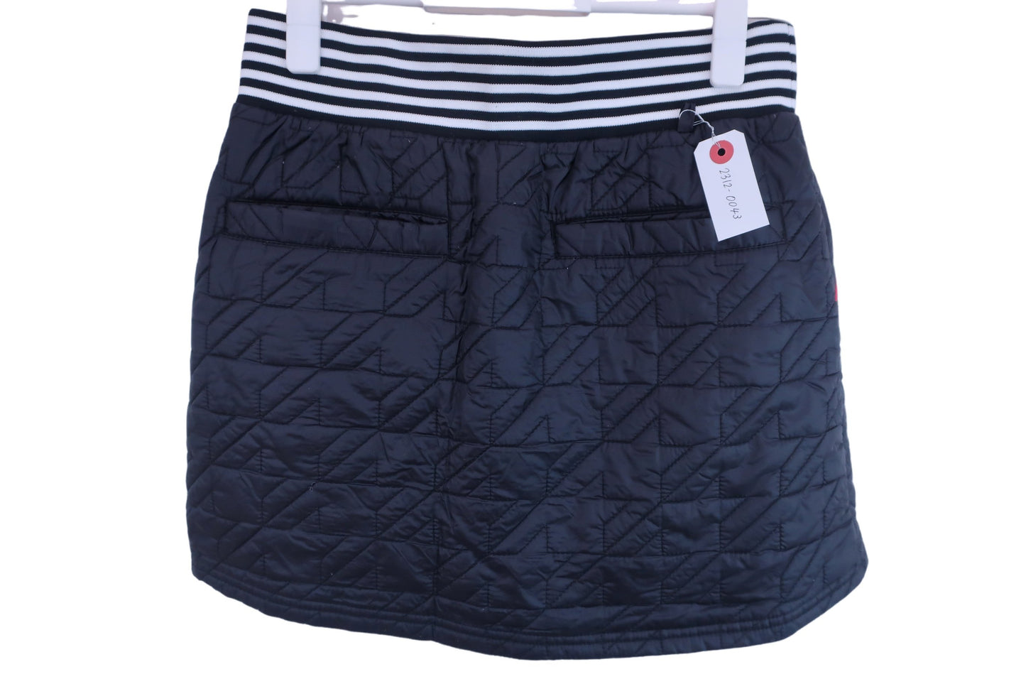 【美品】le coq sportif(ルコックスポルティフ) ダウンスカート 黒 レディース 7 ゴルフウェア 2312-0043 中古