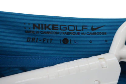 NIKE GOLF(ナイキゴルフ) 長袖ポロシャツ 青緑ボーダー レディース L A