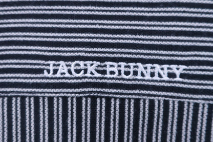 Jack Bunny(ジャックバニー) 長袖シャツ 白黒ストライプ レディース 2 263-9261034 A