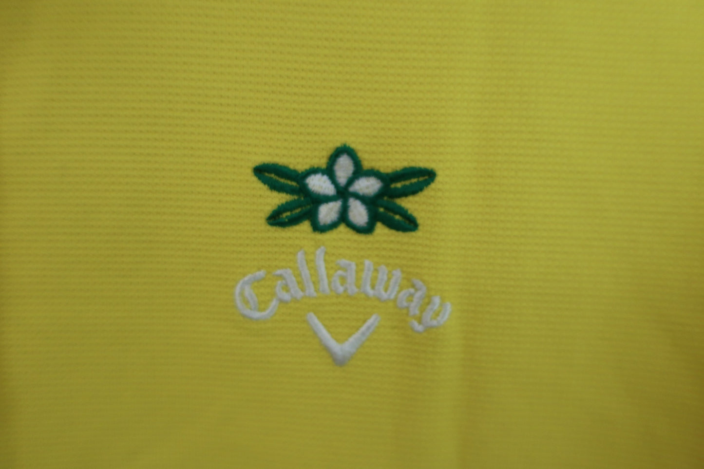 【美品】Callaway(キャロウェイ) ポロシャツワンピース 黄 レディース L 241-8113803 ゴルフウェア 2312-0223 中古