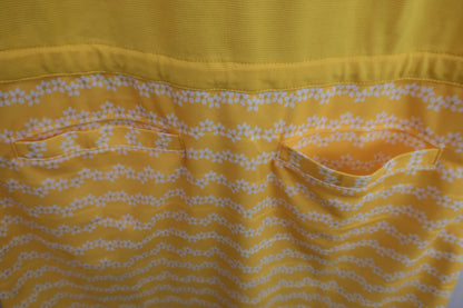 【美品】Callaway(キャロウェイ) ポロシャツワンピース 黄 レディース L 241-8113803 ゴルフウェア 2312-0223 中古