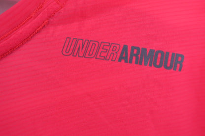 UNDER ARMOUR(アンダーアーマー) 半袖シャツ 蛍光ピンク レディース LG A