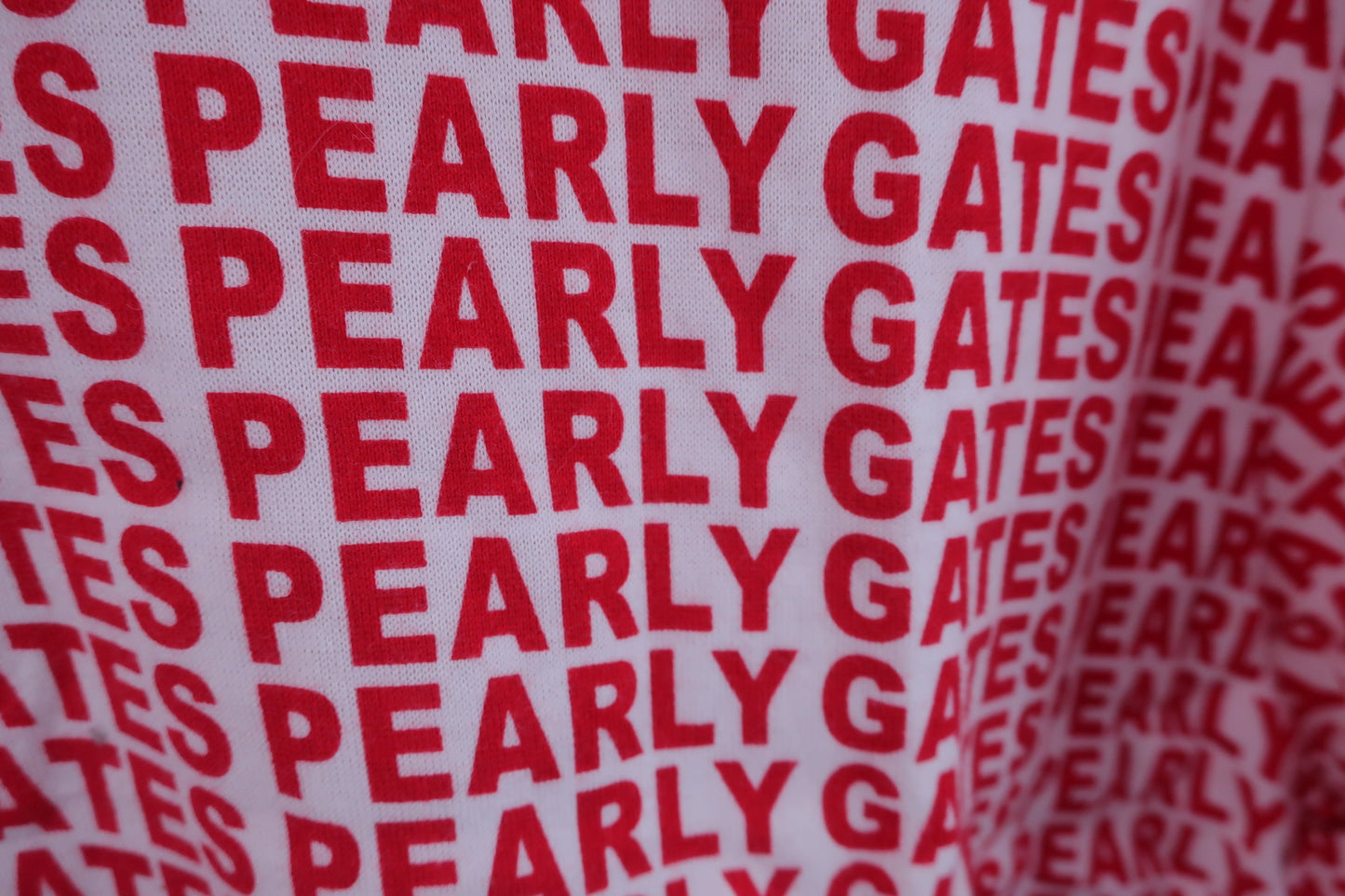 PEARLY GATES(パーリーゲイツ) ポロシャツ 赤ロゴ文字 メンズ 5 B