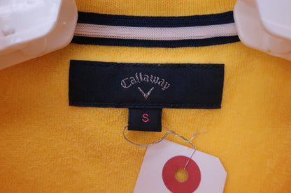 Callaway(キャロウェイ) タオルポロシャツ 黄色 レディース S ゴルフウェア 2312-0424 中古