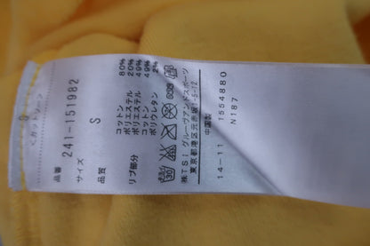 Callaway(キャロウェイ) タオルポロシャツ 黄色 レディース S ゴルフウェア 2312-0424 中古