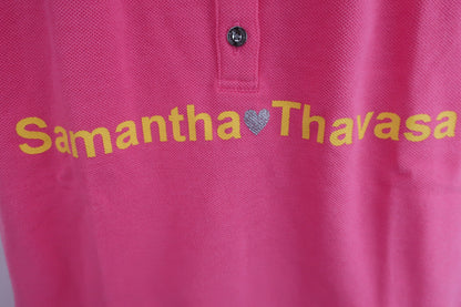 【美品】Samantha Thavasa(サマンサタバサ) ポロシャツ ピンク レディース M ゴルフウェア 2312-0440 中古