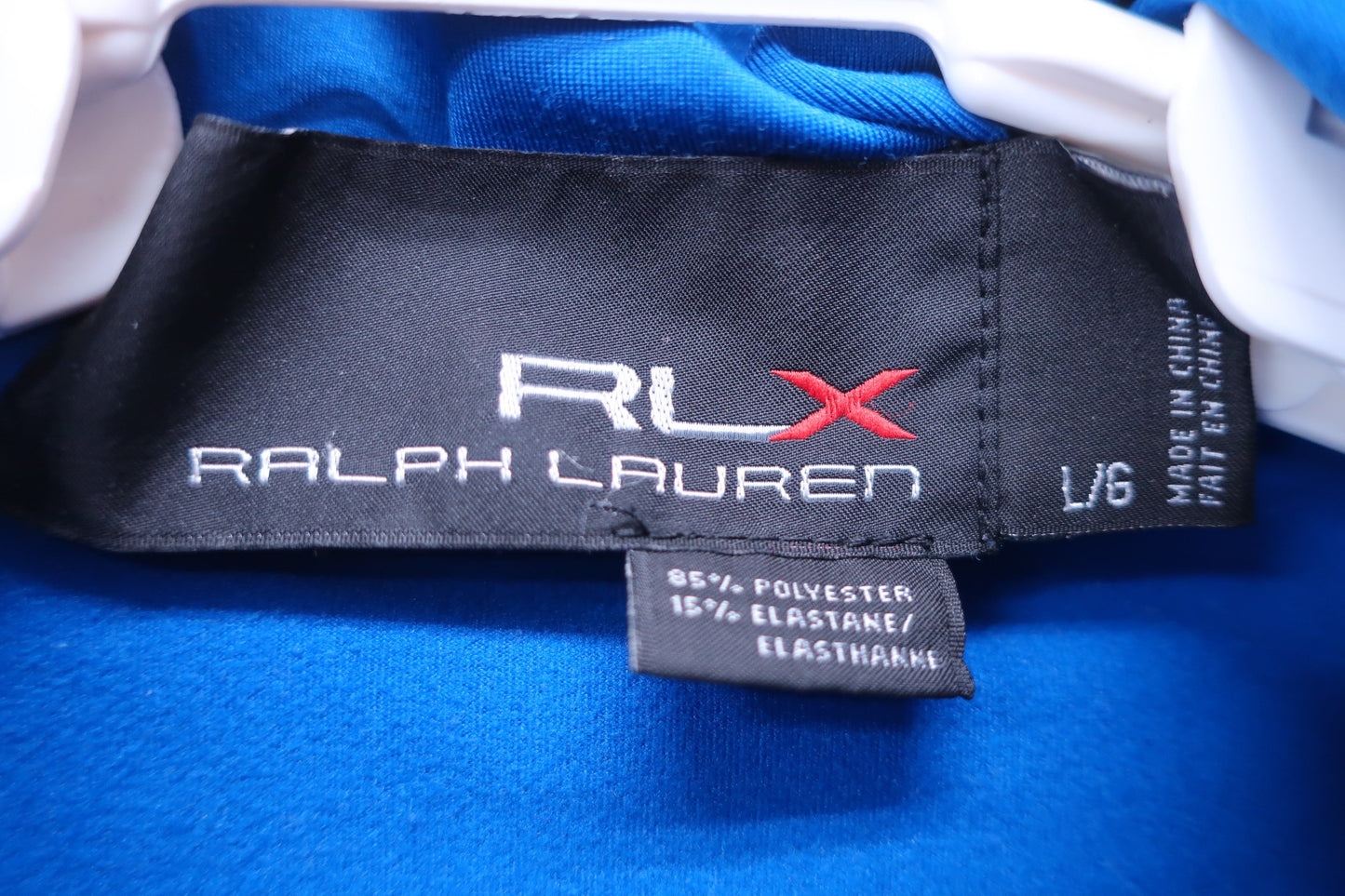 RALPH LAUREN(ラルフローレン) ハーフジップシャツ 青 メンズ L/G B