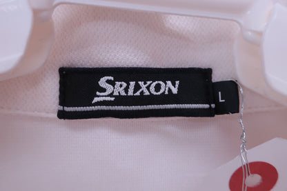 SRIXON(スリクソン) 長袖ハーフジップシャツ 白黒 メンズ L B