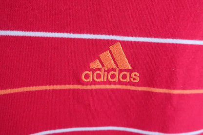 adidas(アディダス) ハイネックシャツ 赤ボーダー メンズ O A