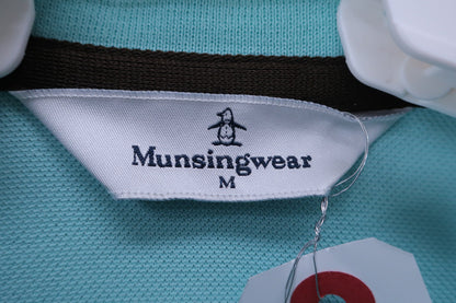 【美品】Munsingwear(マンシングウェア) ポロシャツ エメラルドグリーン レディース M ゴルフ用品 2401-0009 中古